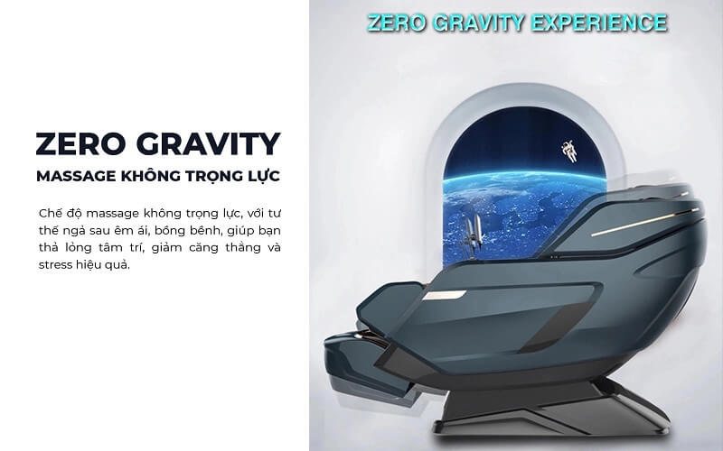Ghế massage fujisu FJ 919 - chế độ không trọng lực Zero Gravity