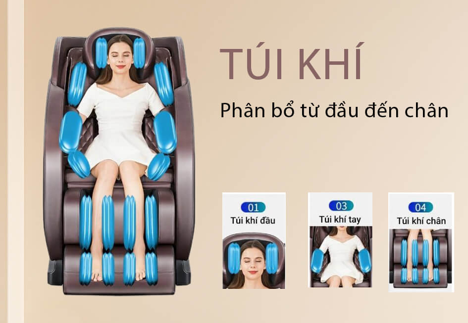 Túi khí ghế massage FUJISU FJ 150